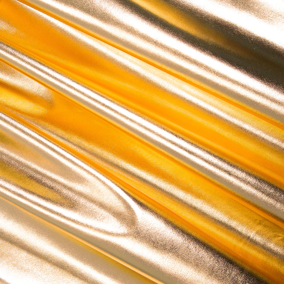 Metallic Lame Foil Spandex Knit Fabric | Many Colors - FabricLA.com