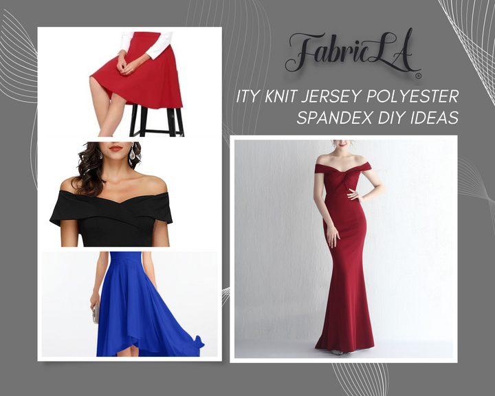 ITY Polyester Spandex Fabric | Royal Blue - FabricLA.com