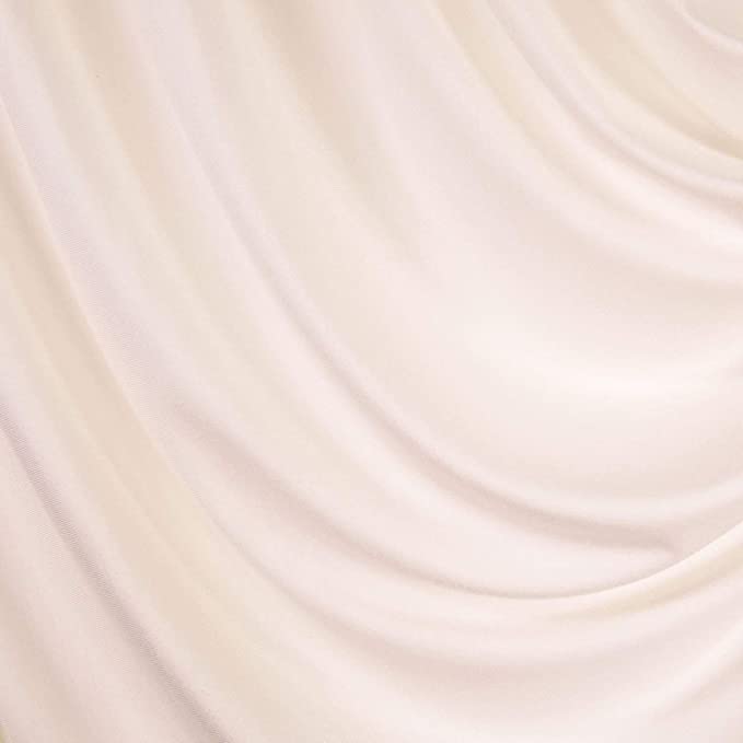 FabricLA Rayon Jersey Spandex - 4 Way Stretch Fabric Rayon Spandex| 240GSM 60 inches Wide | Ivory - FabricLA.com