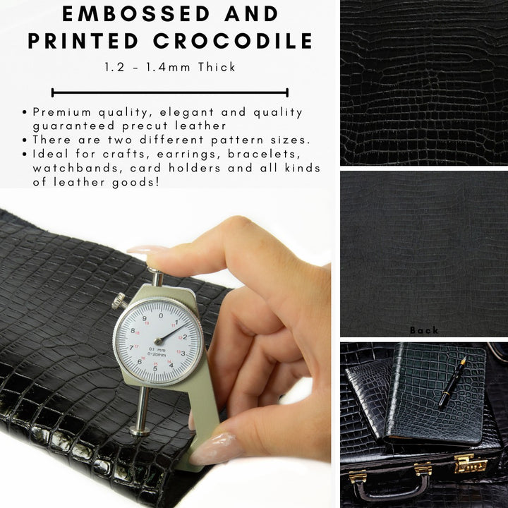 Genuine Leather Tooling and Crafting Sheets | Heavy Duty Full Grain Cowhide (1.2-1.4mm) | Little Tampa Black - FabricLA.com