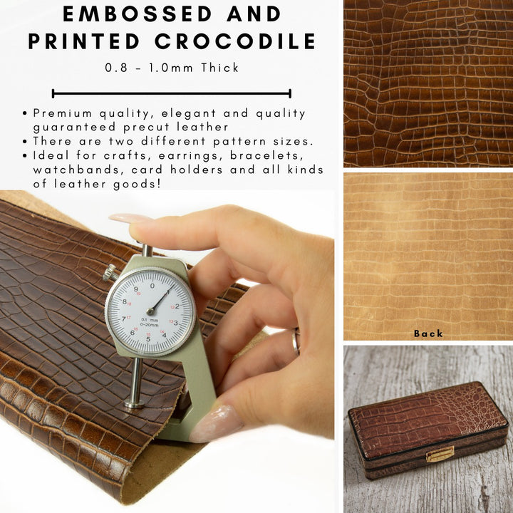 Genuine Leather Tooling and Crafting Sheets | Heavy Duty Full Grain Cowhide (0.8-1.0mm) | Little Tampa Brown - FabricLA.com