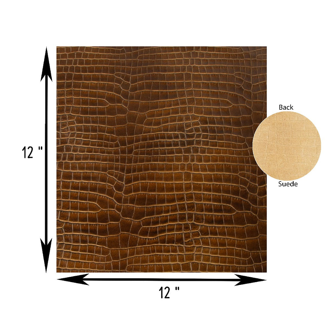 Genuine Leather Tooling and Crafting Sheets | Heavy Duty Full Grain Cowhide (0.8-1.0mm) | Little Tampa Brown - FabricLA.com