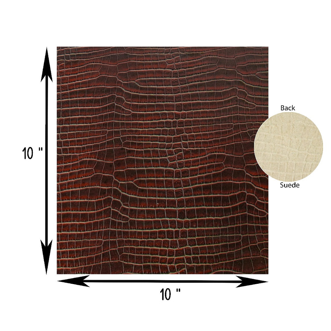 Genuine Leather Tooling and Crafting Sheets | Heavy Duty Full Grain Cowhide (1.2-1.4mm) | Little Tampa Burgundy - FabricLA.com