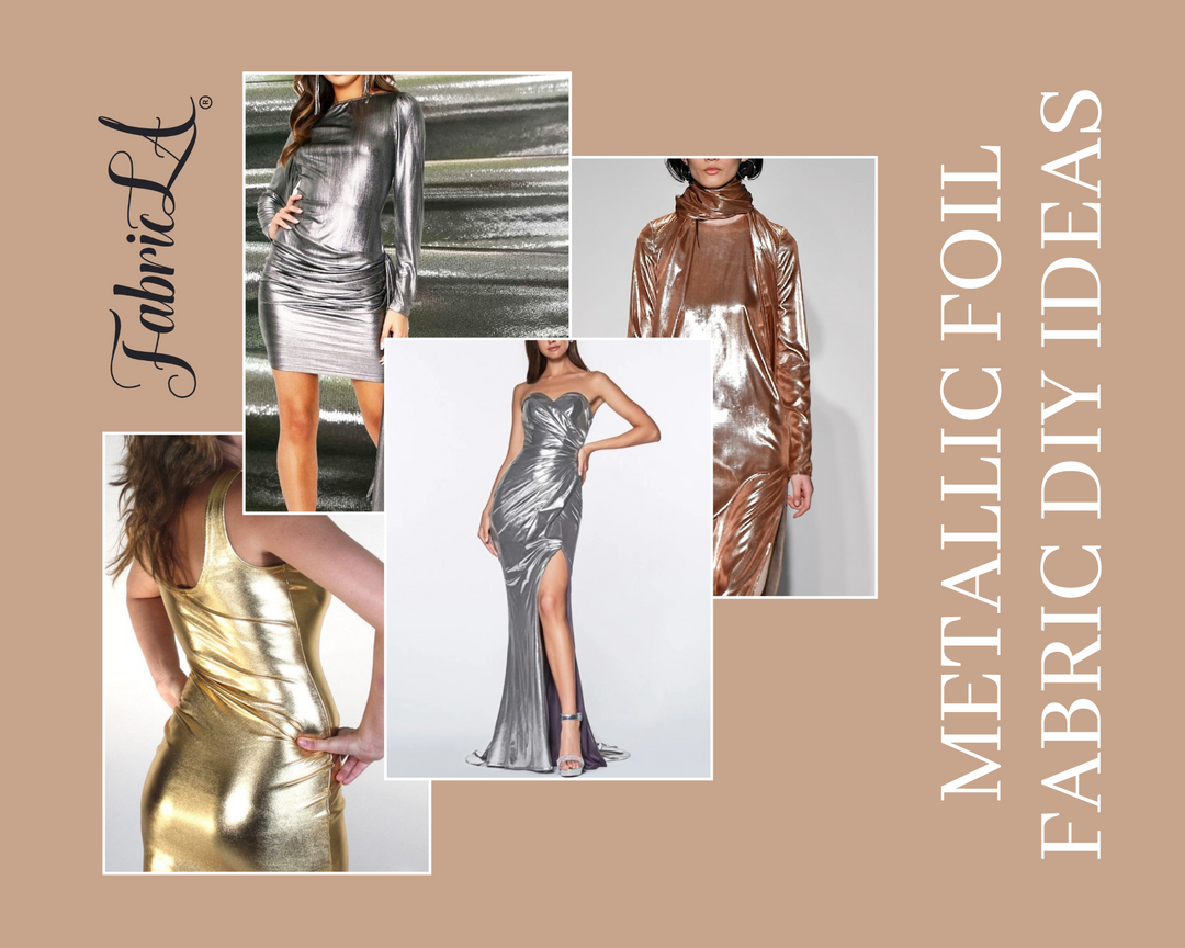 Hologram Metallic Foil Spandex Knit Fabric 4-Way Stretch, 60" Inch Wide | Silver Iridescent - FabricLA.com
