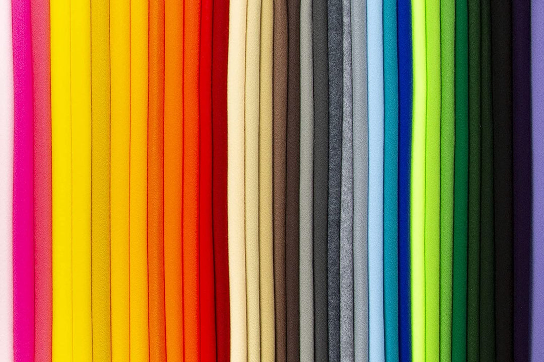 FabricLA 100% Acrylic Felt Fabric - Pre-Cut | 6x6 Inches | 36 pieces | Multi-Colors - FabricLA.com
