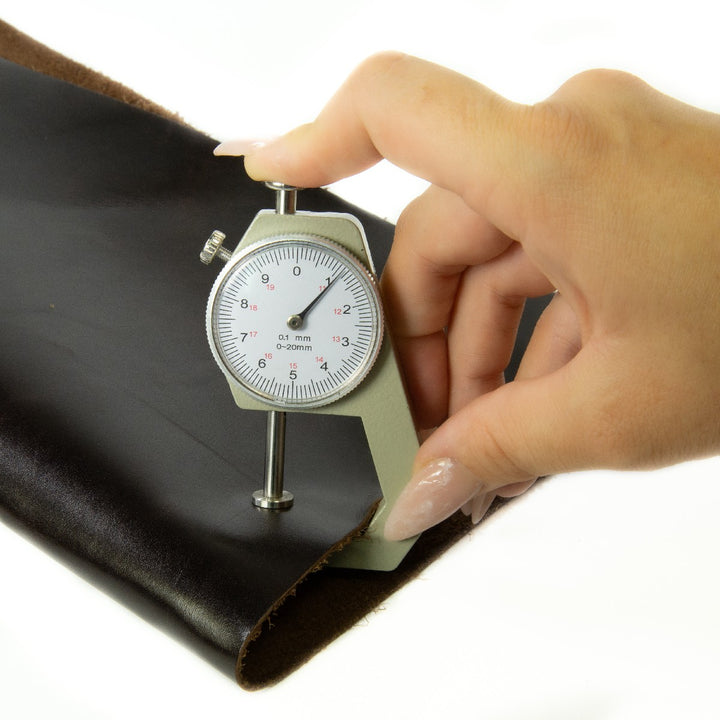 Genuine Leather Tooling and Crafting Sheets | Heavy Duty Full Grain Cowhide (1.1-1.3mm) | Navaro Brown - FabricLA.com