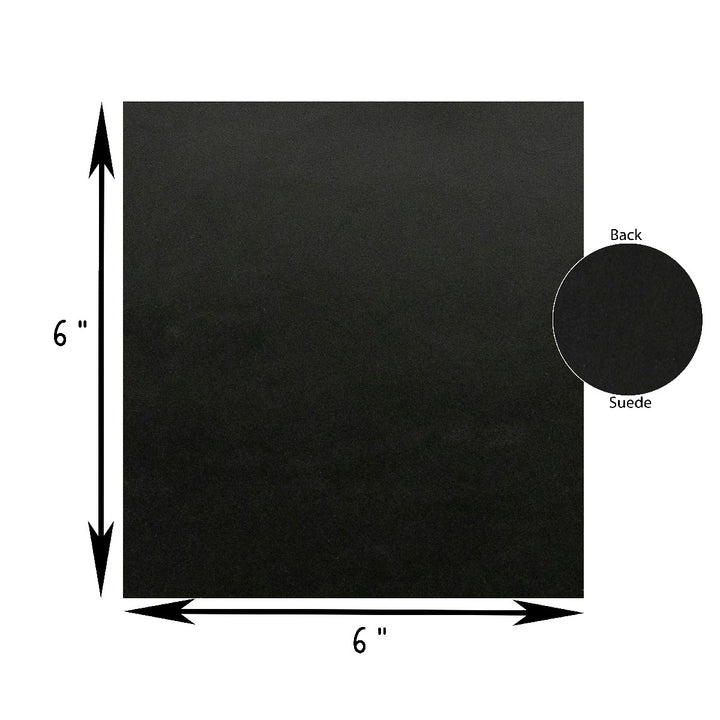 Genuine Leather Tooling and Crafting Sheets | Heavy Duty Full Grain Cowhide (1.2-1.4mm) | Navaro Black - FabricLA.com
