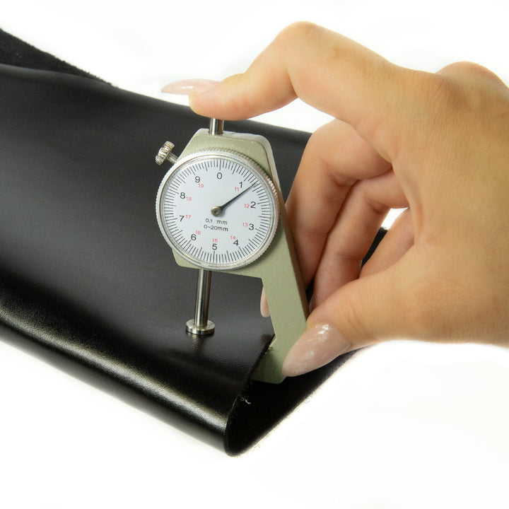 Genuine Leather Tooling and Crafting Sheets | Heavy Duty Full Grain Cowhide (1.2-1.4mm) | Navaro Black - FabricLA.com