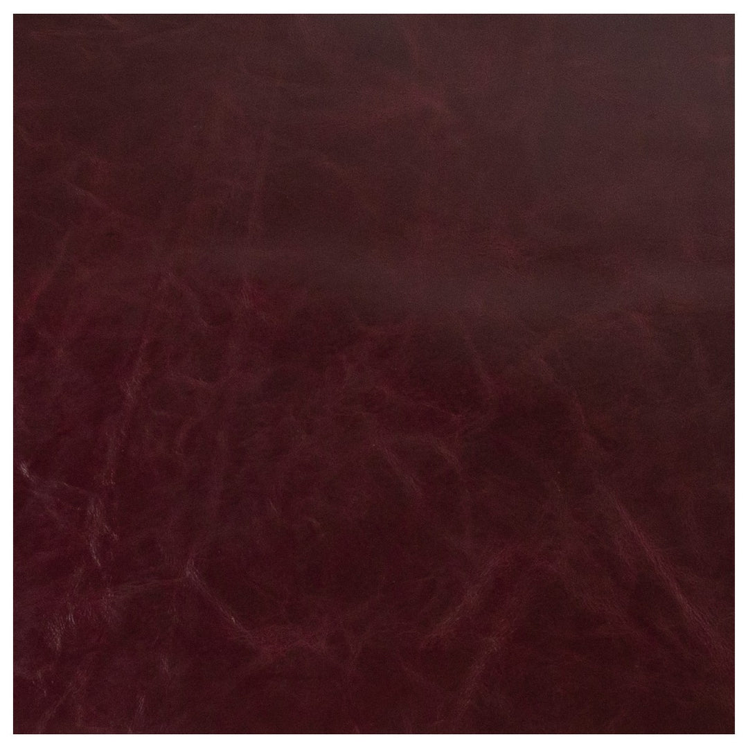 Genuine Leather Tooling and Crafting Sheets | Heavy Duty Full Grain Cowhide (1.1-1.3mm) | Navaro Burgundy - FabricLA.com