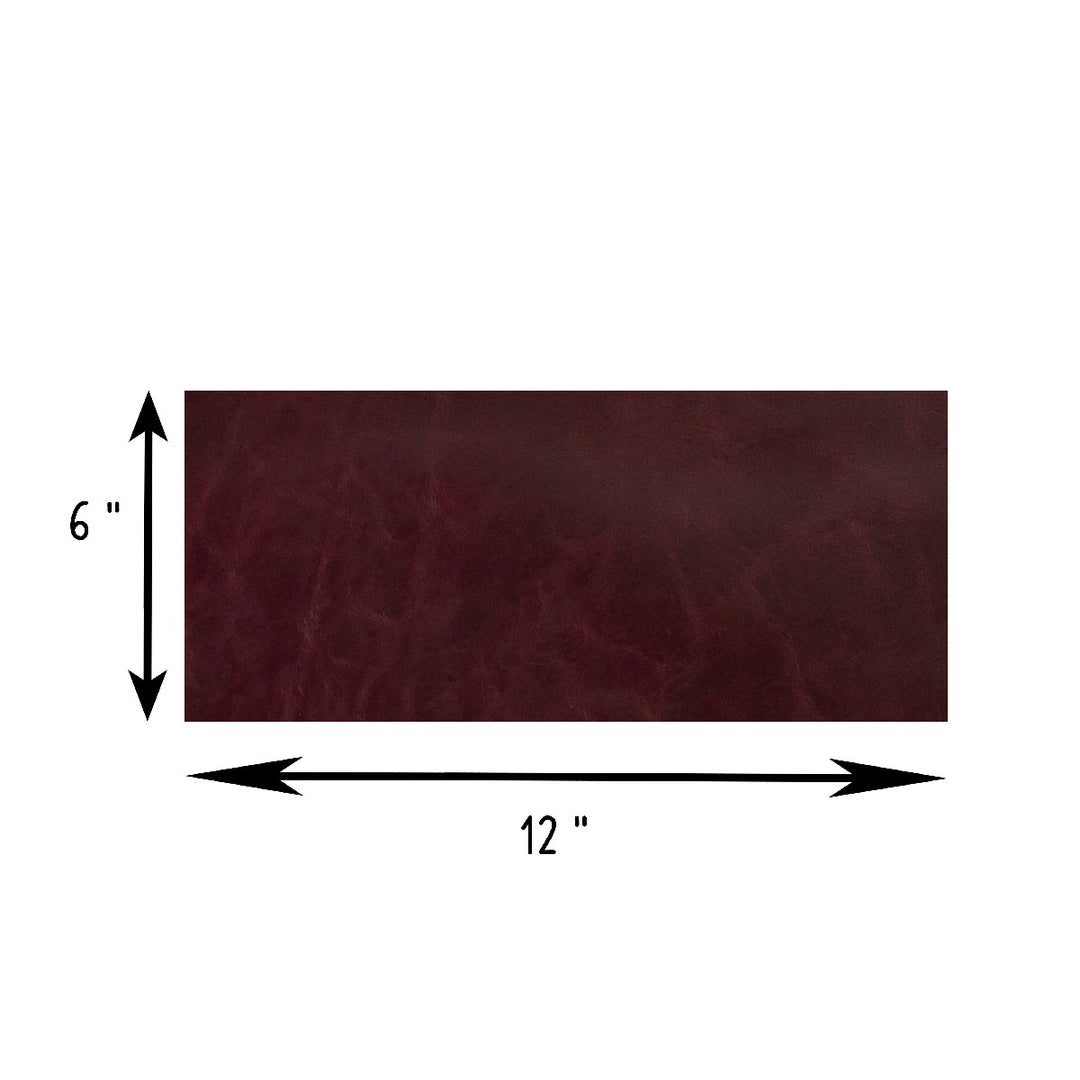 Genuine Leather Tooling and Crafting Sheets | Heavy Duty Full Grain Cowhide (1.1-1.3mm) | Navaro Burgundy - FabricLA.com