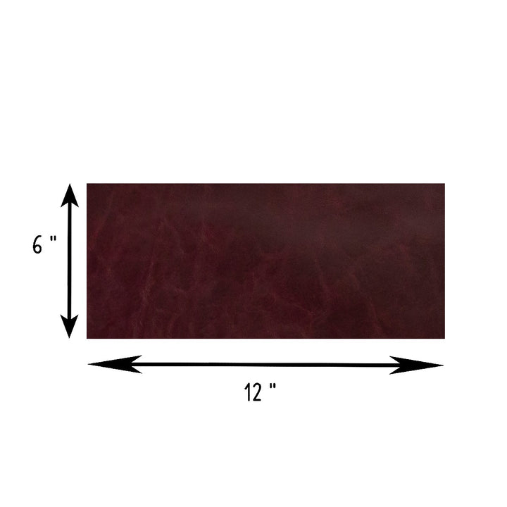 Genuine Leather Tooling and Crafting Sheets | Heavy Duty Full Grain Cowhide (1.1-1.3mm) | Navaro Burgundy - FabricLA.com