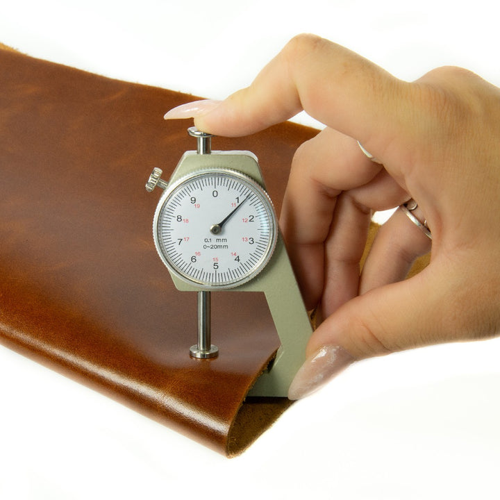 Genuine Leather Tooling and Crafting Sheets | Heavy Duty Full Grain Cowhide (1.1-1.3mm) | Navaro Cognac - FabricLA.com