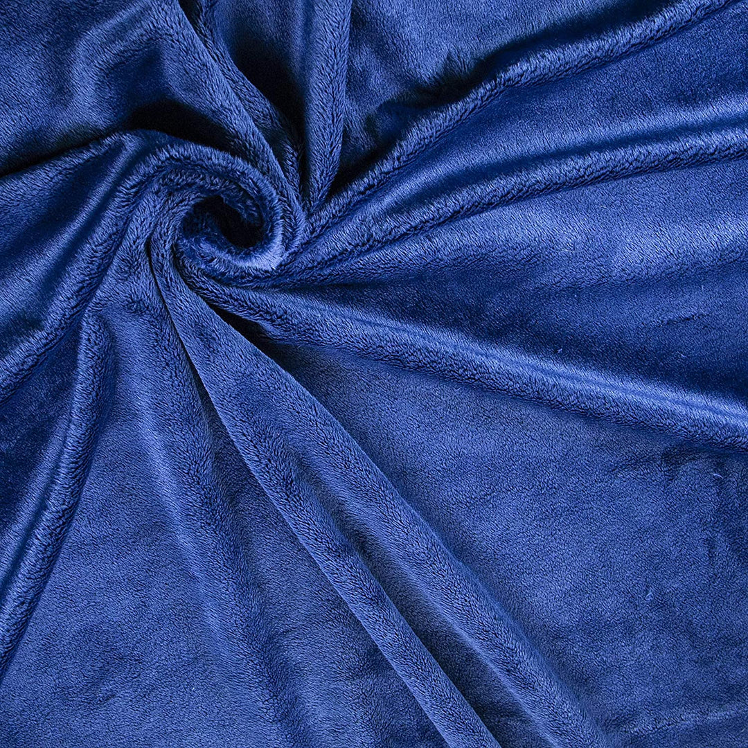 FabricLA Minky Solid Fabric| Navy Solid - FabricLA.com