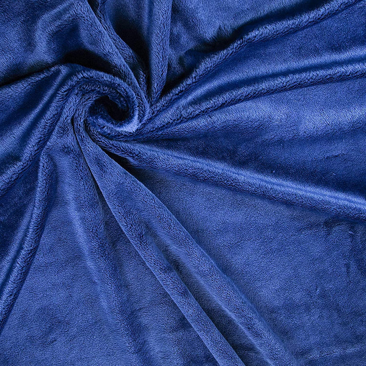 FabricLA Minky Solid Fabric| Navy Solid - FabricLA.com
