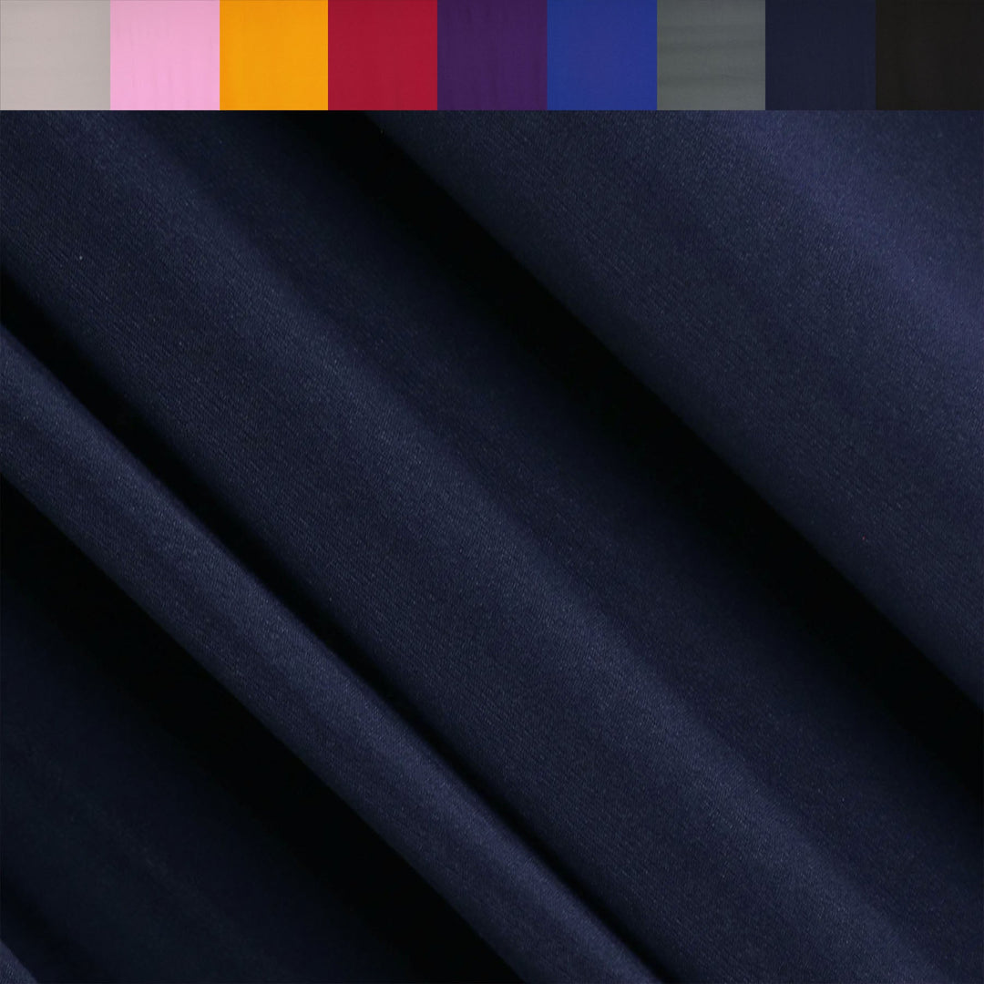 ITY Polyester Spandex Fabric | Navy - FabricLA.com