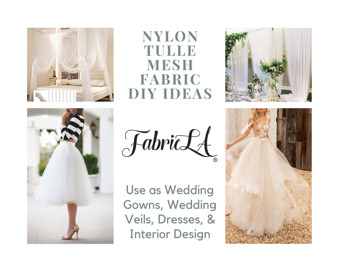 FabricLA Bridal Wedding Tulle Fabric 108" Wide 50 Yard Bolt - Snow White - FabricLA.com