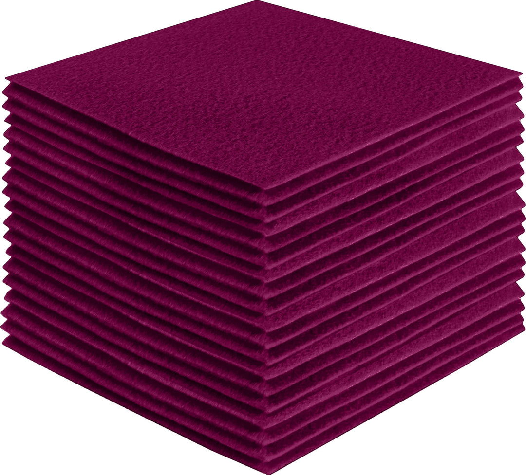 Oxblood Burgundy Felt Squares for Elegant, Holiday & Home Décor