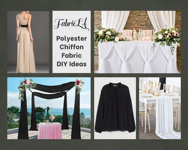 FabricLA Hi Multi Chiffon Fabric | Blush - FabricLA.com