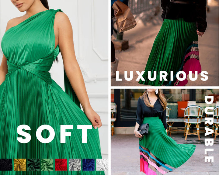 FabricLA | Stretch Velvet Fabric | 90% Polyester 10% Spandex | Kelly Green - FabricLA.com