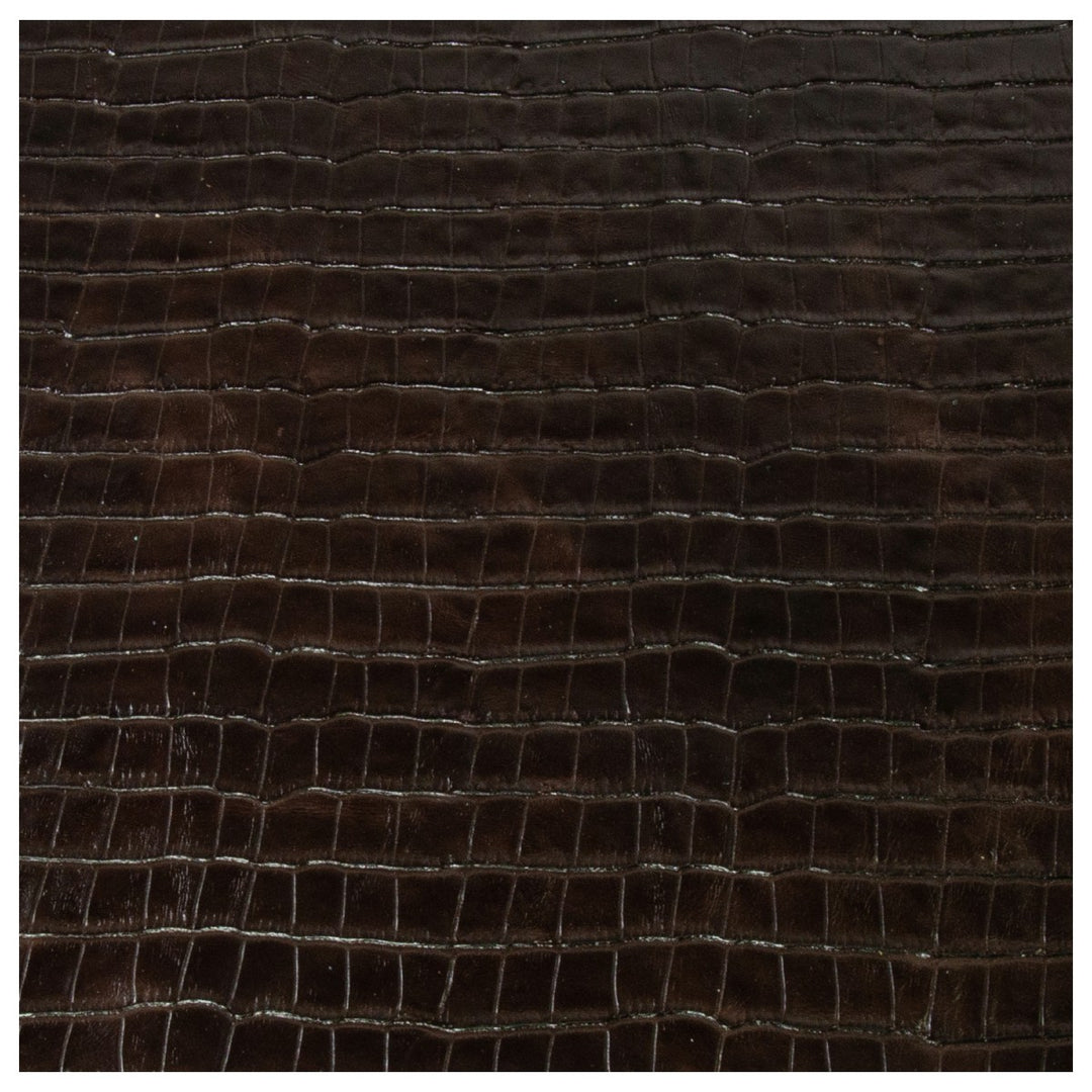 Genuine Leather Tooling and Crafting Sheets | Heavy Duty Full Grain Cowhide (1.2-1.4mm) | Tampa Dk. Brown - FabricLA.com