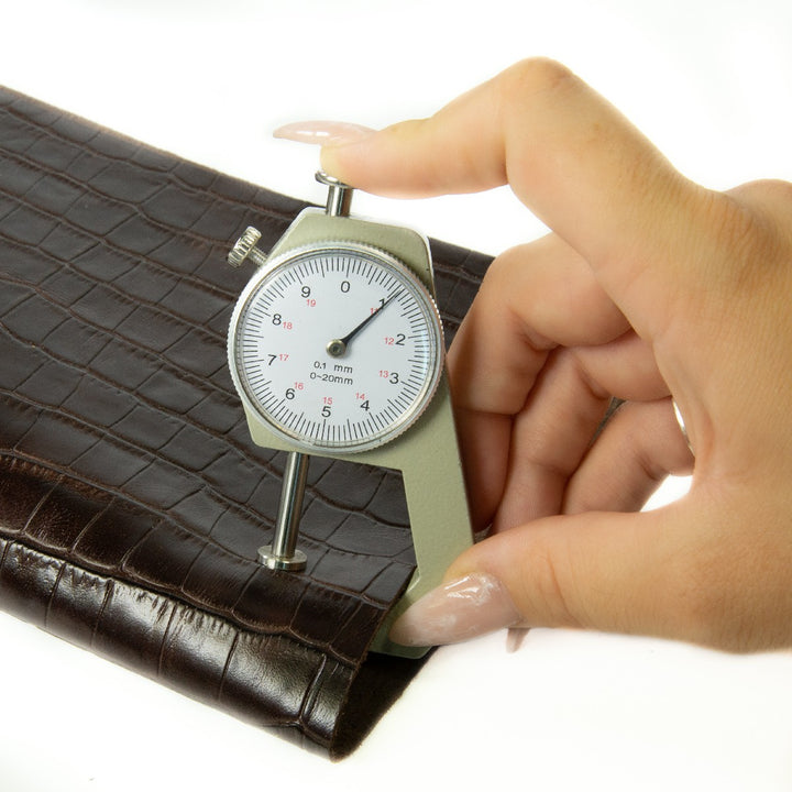 Genuine Leather Tooling and Crafting Sheets | Heavy Duty Full Grain Cowhide (1.2-1.4mm) | Tampa Dk. Brown - FabricLA.com