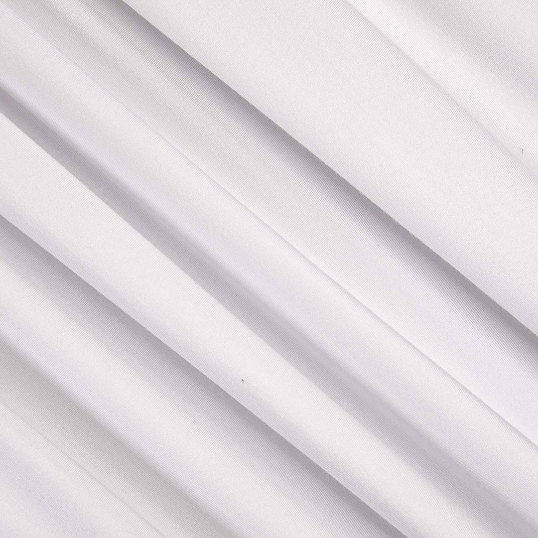 Viscose Spandex Jersey Knit Fabric | White PFP - FabricLA.com