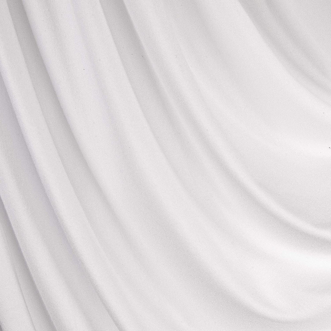 Viscose Spandex Jersey Knit Fabric | White PFP - FabricLA.com