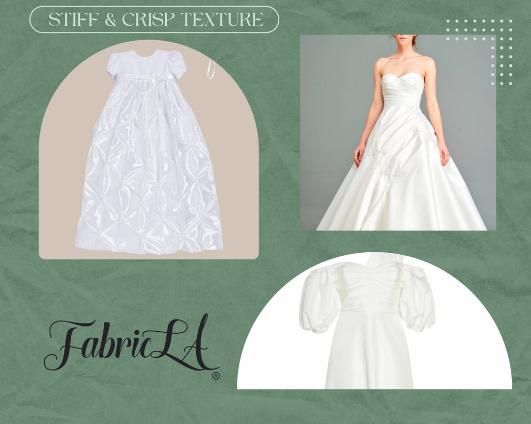 FabricLA Polyester Taffeta 100% Solid Fabric | White - FabricLA.com