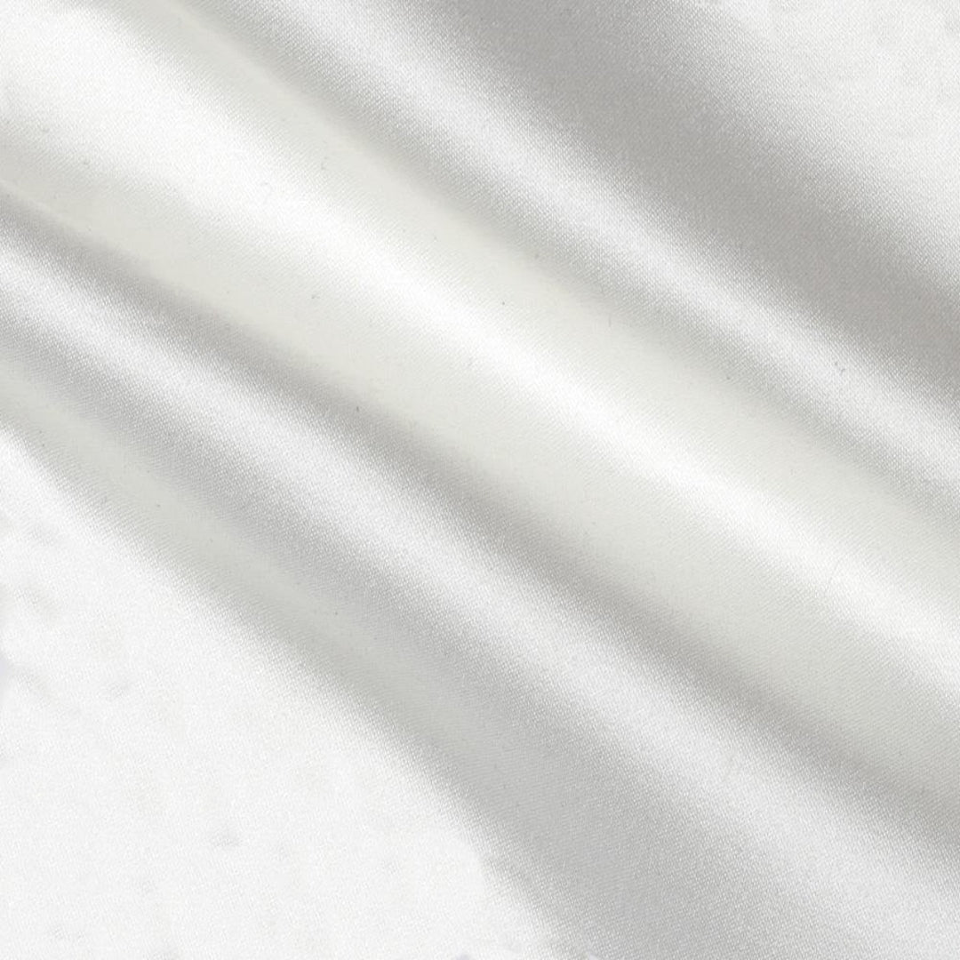 FabricLA Charmeuse Satin Fabric by The Yards - 58/60" Inches (150 cm) Wide Satin Silky Fabric | White - FabricLA.com