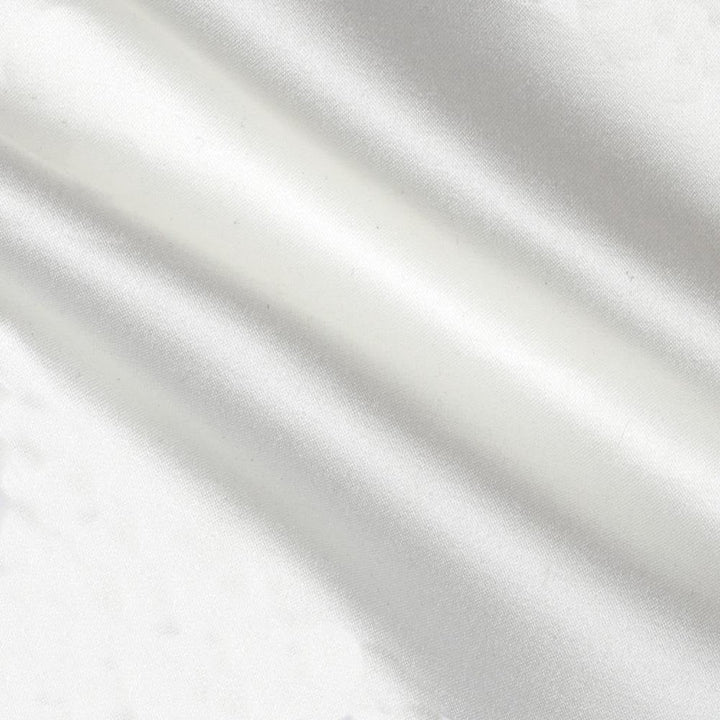 FabricLA Charmeuse Satin Fabric by The Yards - 58/60" Inches (150 cm) Wide Satin Silky Fabric | White - FabricLA.com