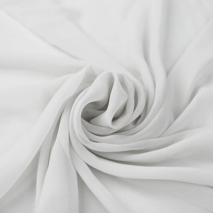 FabricLA Hi Multi Chiffon Fabric | White - FabricLA.com