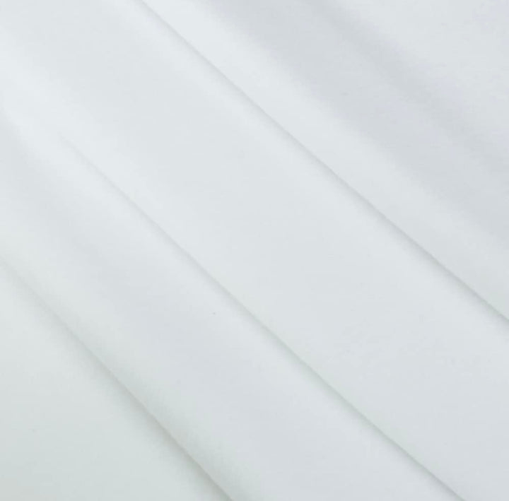 White Sweatshirt Fleece Fabric 70" Wide - Cotton Polyester Blend | FabricLA - FabricLA.com