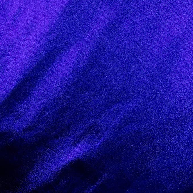 Metallic Lame Foil Spandex Knit Fabric | Royal Blue - FabricLA.com