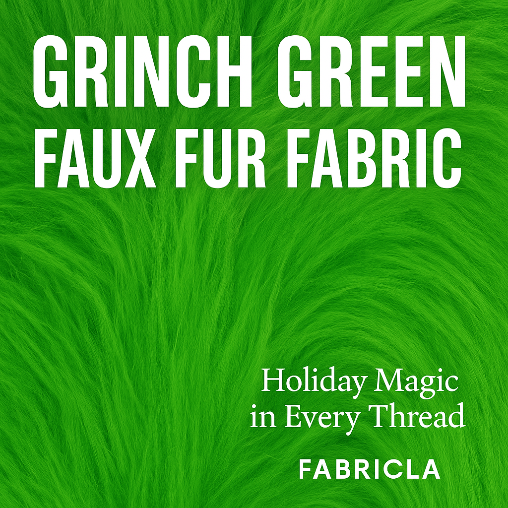 Grinch Green Faux Fur Fabric