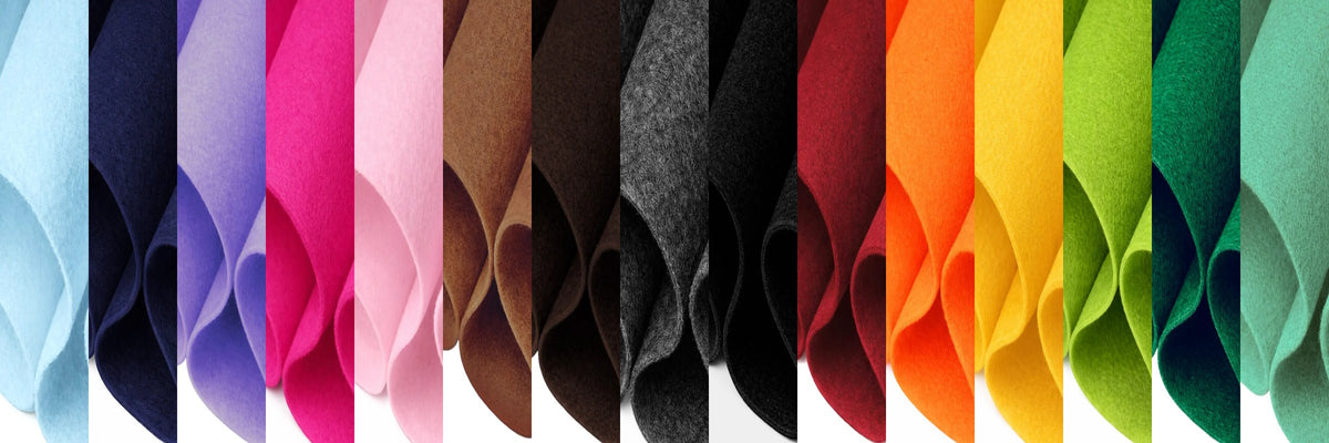 12x18 acrylic felt sheets in 40+ colors