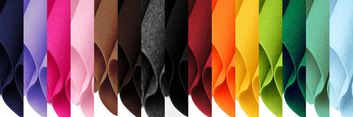18x18 acrylic felt sheets in 40+ colors