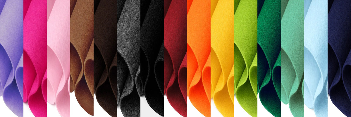 36x36 acrylic felt square yard sheets in 40+ colors