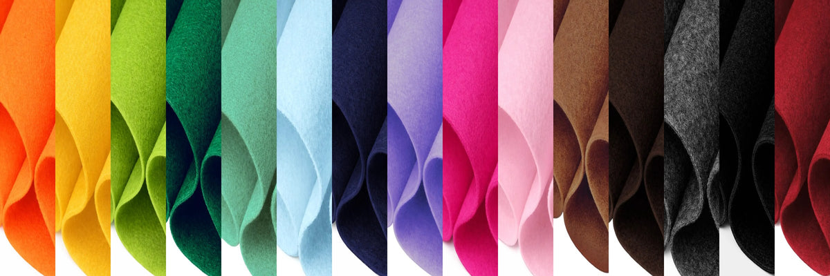 6x6 acrylic felt sheets in 40+ colors