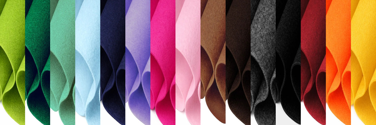 9x12 acrylic felt sheets in 40+ colors