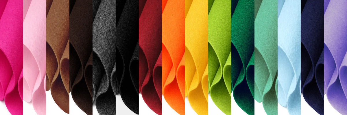 Acrylic felt sheets in 40+ colors