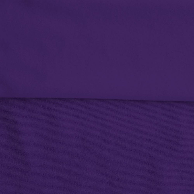 Purple sweatshirt fleece swatch