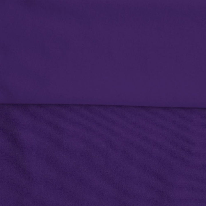 Purple sweatshirt fleece swatch