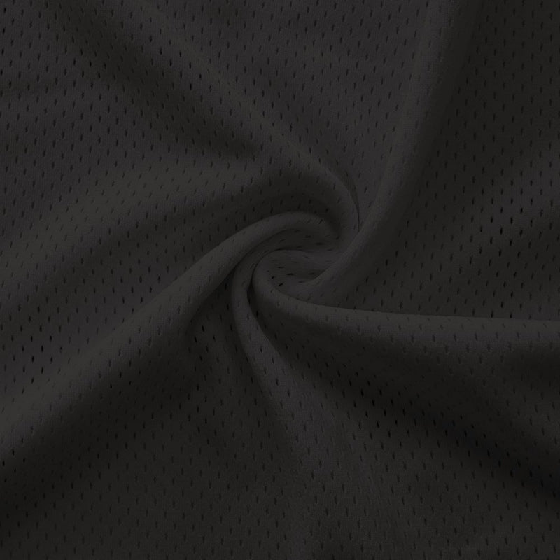 Athletic Pro Mesh Jersey fabric in Dk. Charcoal, sold by the yard