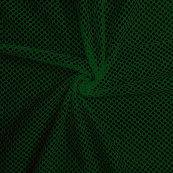 Athletic King Mesh fabric in Hunter Green, sold by the yard