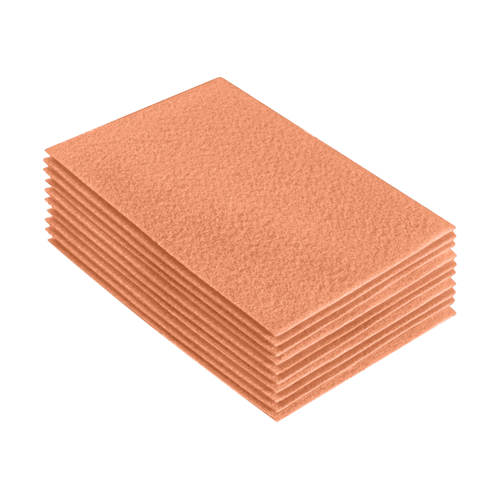 Acrylic Felt 9"X12" Sheet Packs | Lt Flesh - FabricLA.com