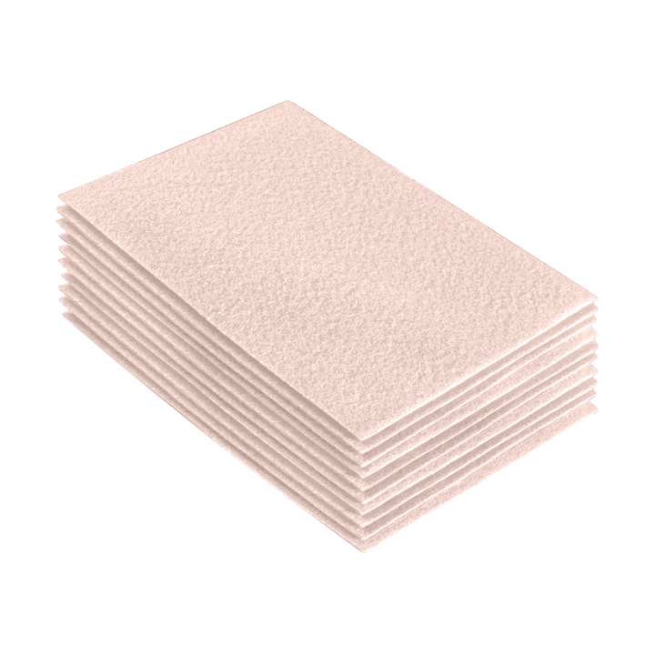 Acrylic Felt 9"X12" Sheet Packs | Ivory - FabricLA.com