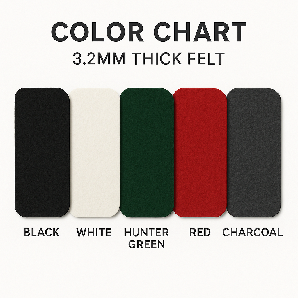 FabricLA 3.2mm Felt Drawer & Shelf Liner – Rounded Corners • Cut-to-Fit • Won’t Fray • Free Shipping