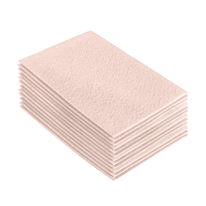 Acrylic Felt 9"X12" Sheet Packs | Ivory - FabricLA.com