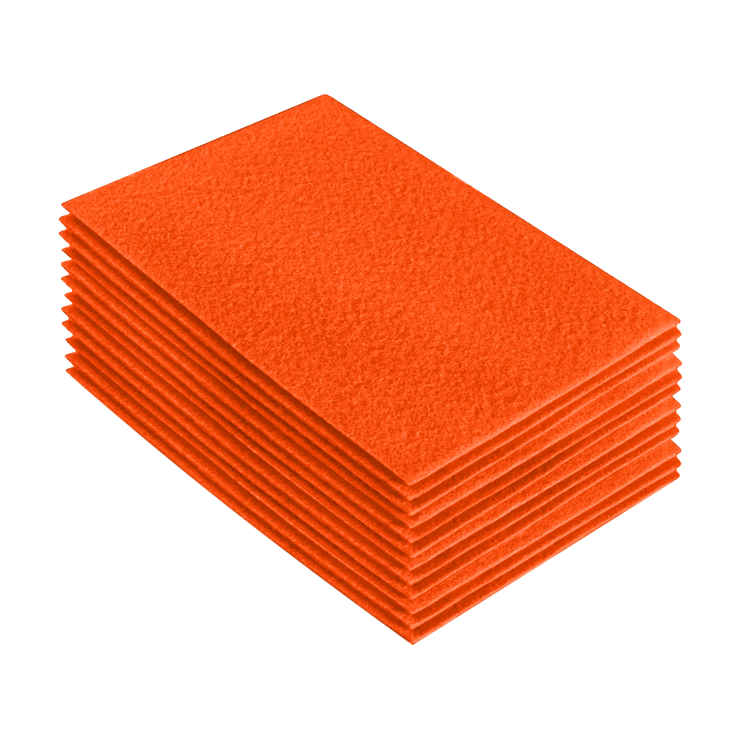 Acrylic Felt 9"X12" Sheet Packs | Light Orange - FabricLA.com