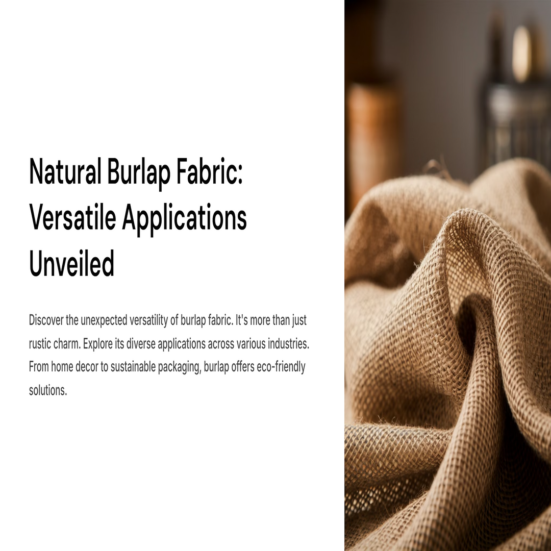 Natural Burlap Fabric Roll - Eco-Friendly Jute for Crafts, Décor, and Events